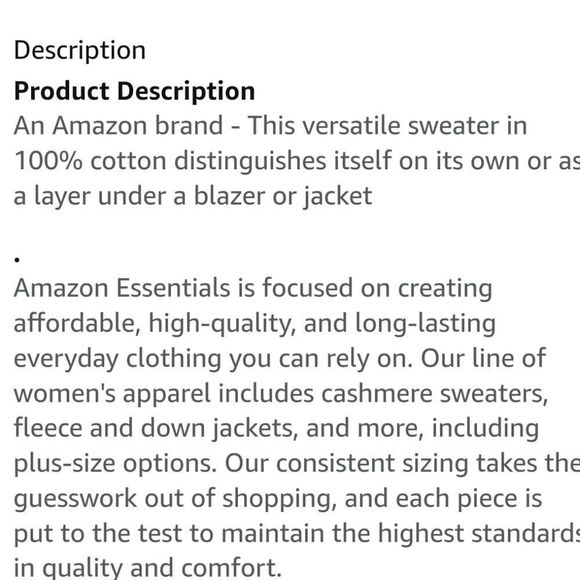 Amazon Essentials 100% Cotton Rolled Mock Neck Burgundy Sweater New W/Tags Sz.M - Picture 12 of 12